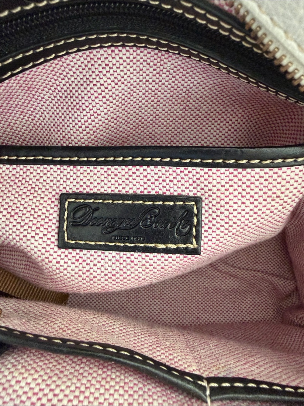 Dooney & Bourke Leather Medium Pocket Satchel & Matching Wallet Set - Picture 5 of 15